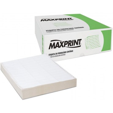Etiqueta Maxprint 107x36,1 de 2 Carreiras CX 8000 UN