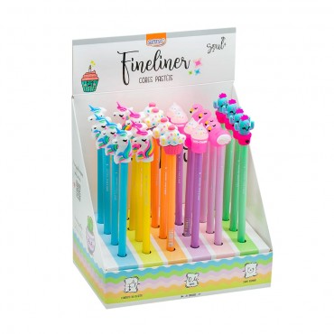 Caneta Hidrográfica fine liner 0.4mm - Enjoy - Cores Pasteis