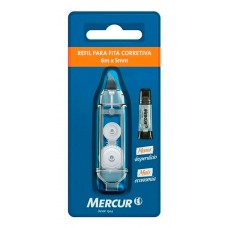 Refil Fita Corretiva Mercur Recarregável 5mm X 6m