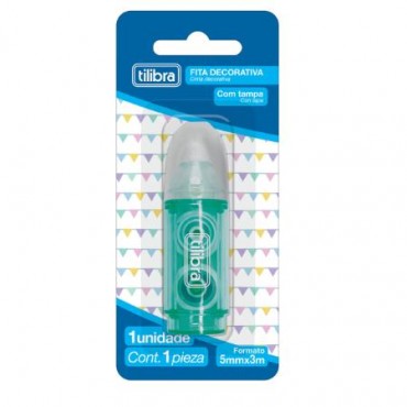 Fita Decorativa Washi Tape Tilibra ACB 5mm X 3m B