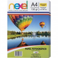 Papel Fotográfico Adesivo A4 Glossy 115g C/50F Nexel