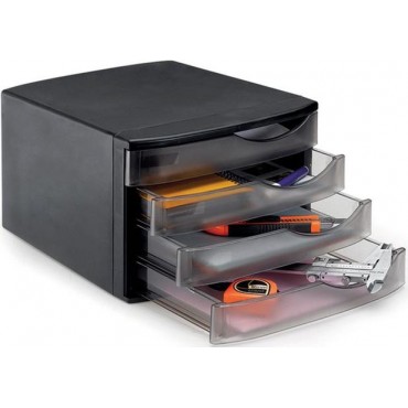 Gaveteiro Preto Com 4 Gavetas Waleu Gaveteiro Preto Com 4 Gavetas Waleu