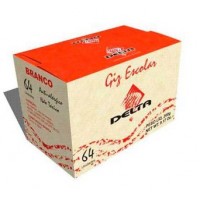 Giz Escolar Branco Delta C/64 Giz Escolar Branco Delta C/64