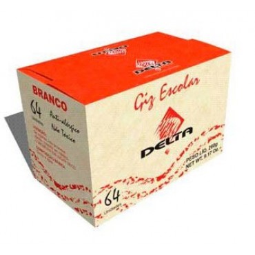 Giz Escolar Branco Delta C/64