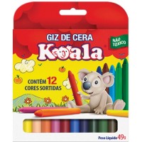 Giz de Cera Koala C/12 Cores
