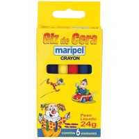 Giz de Cera Maripel C/6 Cores