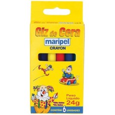 Giz de Cera Maripel C/6 Cores
