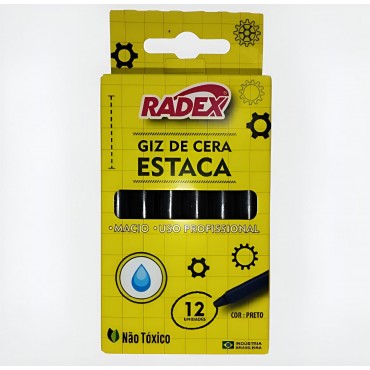 Giz Estaca Radex c/12 Preto
