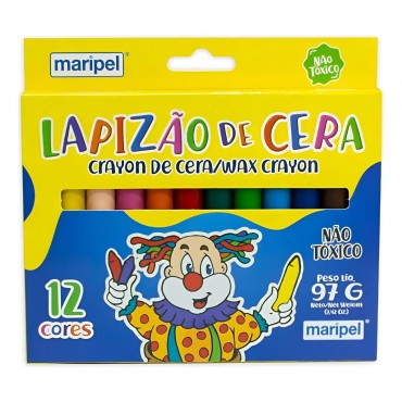 Gizão de Cera Maripel C/12 Cores Gizão de Cera Maripel C/12 Cores