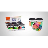 Glitter Shaker Neon C/6 Cores 60g Brw