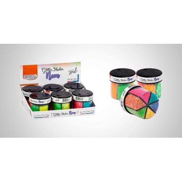 Glitter Shaker Neon C/6 Cores 60g Brw