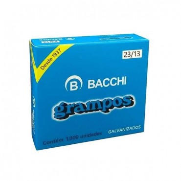 Grampo Galvanizado Bacchi 23/13 C/1000 Grampo Galvanizado Bacchi 23/13 C/1000