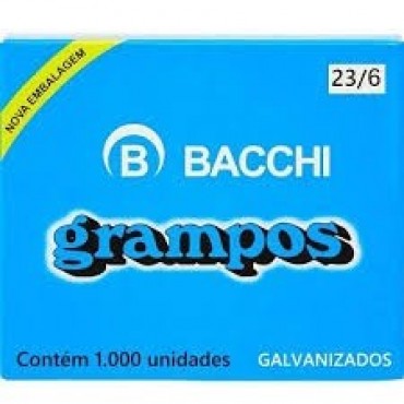 Grampo Galvanizado Bacchi 23/6 C/1000