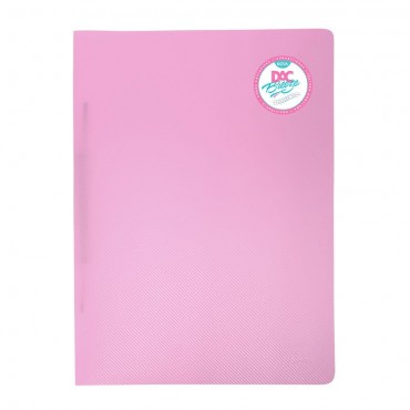 Pasta Grampo Trilho Plástica Oficio Breeze 812PP- Rosa