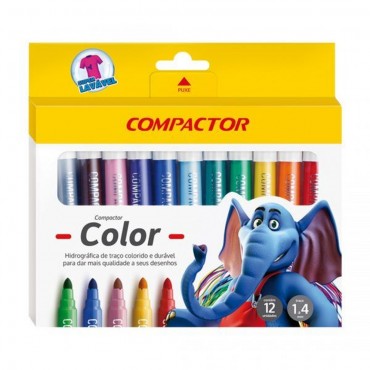 Hidrocor Compactor Color Jumbo C/12 Cores