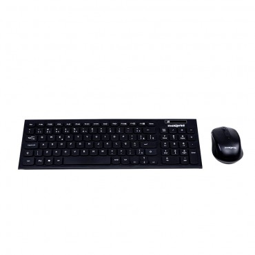 Kit Teclado e Mouse Maxprint SEM FIO CW1001 Preto