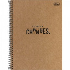 Caderno Universitário Capa Dura 01 Matéria 80 Folhas Kraftwork 1A