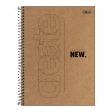 Caderno Universitário Capa Dura 01 Matéria 80 Folhas Kraftwork 1C