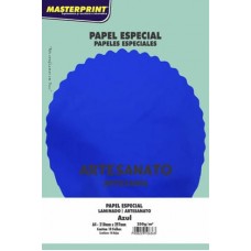 Papel Laminado Art Lamicote Masterprint 250g Azul