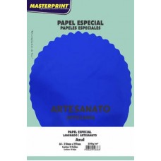 Papel Laminado Art Lamicote Masterprint 250g Azul C/10F