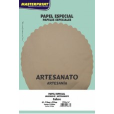 Papel Laminado Art Lamicote Masterprint 250g Cobre C/10F