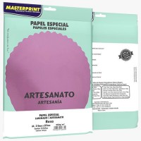 Papel Laminado Art Lamicote Masterprint 250g Rosa C/10F