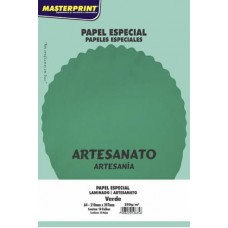 Papel Laminado Art Lamicote Masterprint 250g Verde C/10F
