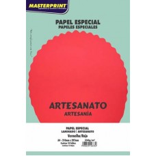 Papel Laminado Art Lamicote Masterprint 250g Vermelho C/10F