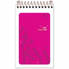 Caderneta Espiral Capa Flexível Love Pink 60 Folhas