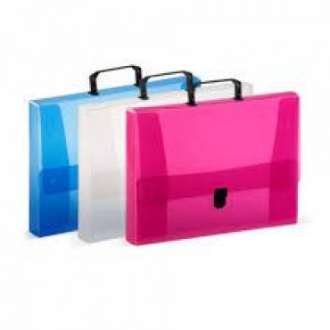 Maleta Oficio Dorso 40mm Azul