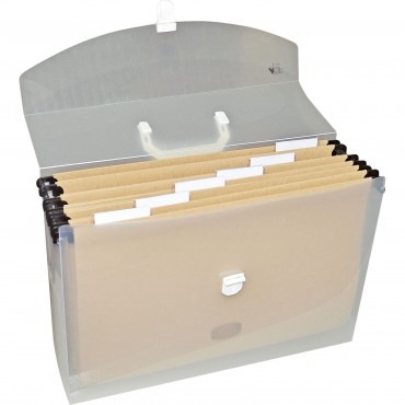 Maleta Arquivo Pasta Suspensa Cristal ACP C/6 Pastas