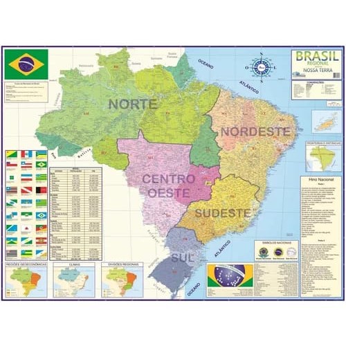 Mapa do Brasil - 3G Papelaria