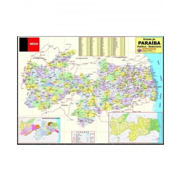 Mapa da Paraíba 