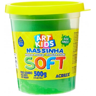 Massa de Modelar Soft 500g Verde - Acrilex