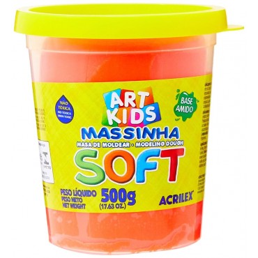 Massa de Modelar Soft 500g Vermelho - Acrilex