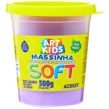 Massa de Modelar Soft 500g Violeta - Acrilex