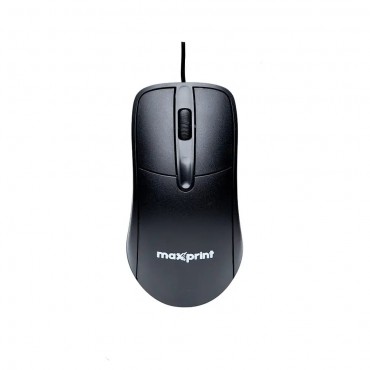 Mouse Maxprint USB Optico Officeeasy Preto 1200 DPI