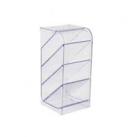 Organizador Acrilico Diagonal Cristal Waleu