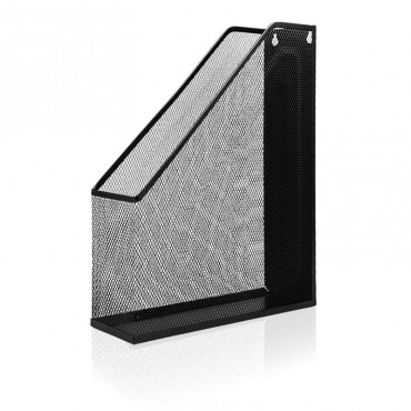 Porta Pastas e Revistas Individual Aramado Preto BRW
