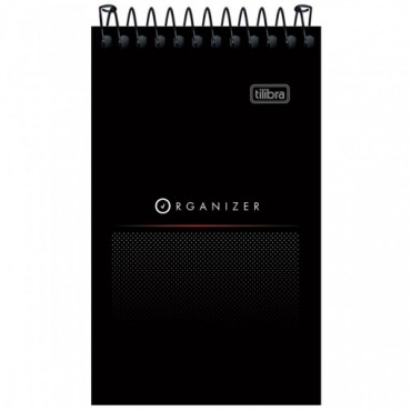Caderneta Espiral Capa Flexível Organizer 60 Folhas
