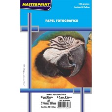 Papel Fotográfico A4 Glossy 180g C/50F Masterprint