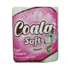 Fardo Papel Higienico Coala Soft Neutro 10cmx30m C/64 Rolos