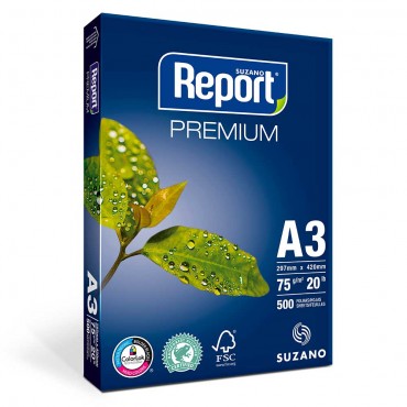 Papel A3 Report Branco 75g C/500 Folhas Papel A3 Report Branco 75g C/500 Folhas