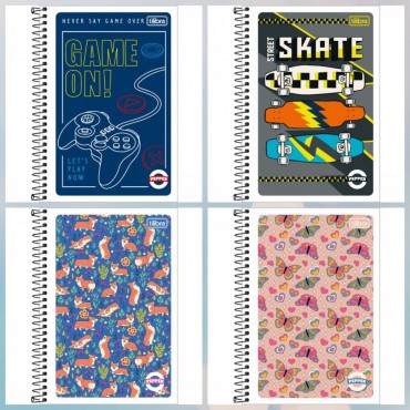 Caderno Espiral Capa Flexível 1/4 80F Pepper Caderno Espiral Capa Flexível 1/4 80F Pepper