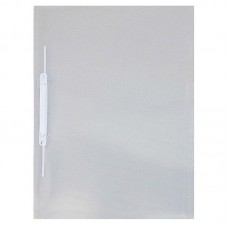 Pasta Grampo Trilho Plástica Oficio Cristal