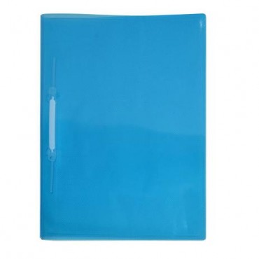 Pasta Grampo Trilho Plástica Oficio Azul