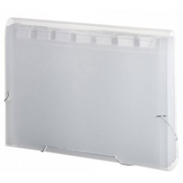 Pasta Sanfonada A4 C/31 Divisórias Cristal