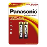 Pilha Alcalina Panasonic Pequena AA c/2