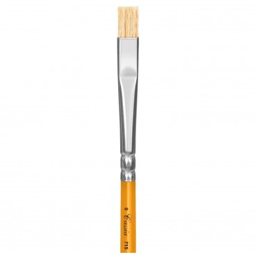 Pincel Chato Cabo Curto Nº 8