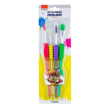 Kit Pincel Soft Touch C/4 - BRW